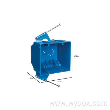 2-Gang 32 cu. in. Blue electrical wall PVC outside electrical box New Work receptacle box Electrical Switch and Outlet Box